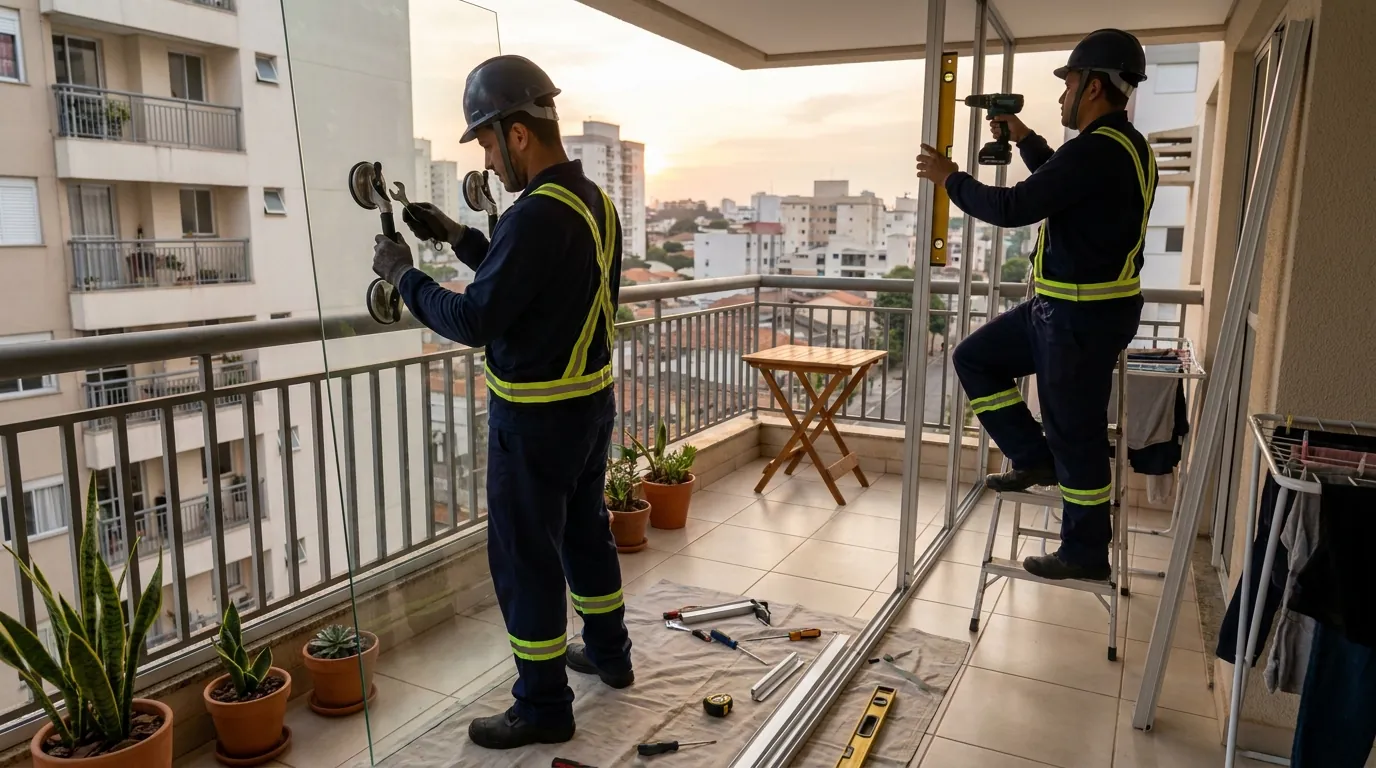 Envidraçamento de Sacada em Belém‑PA